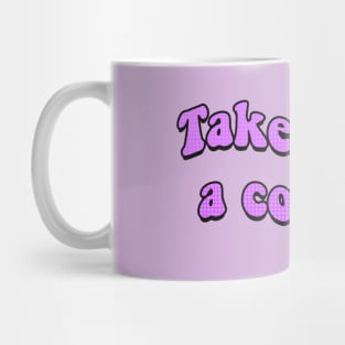 Take Me to a Concert Retro Text Mug